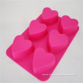 SIlicone Bakeware - 6 Heart shape Cake Pan